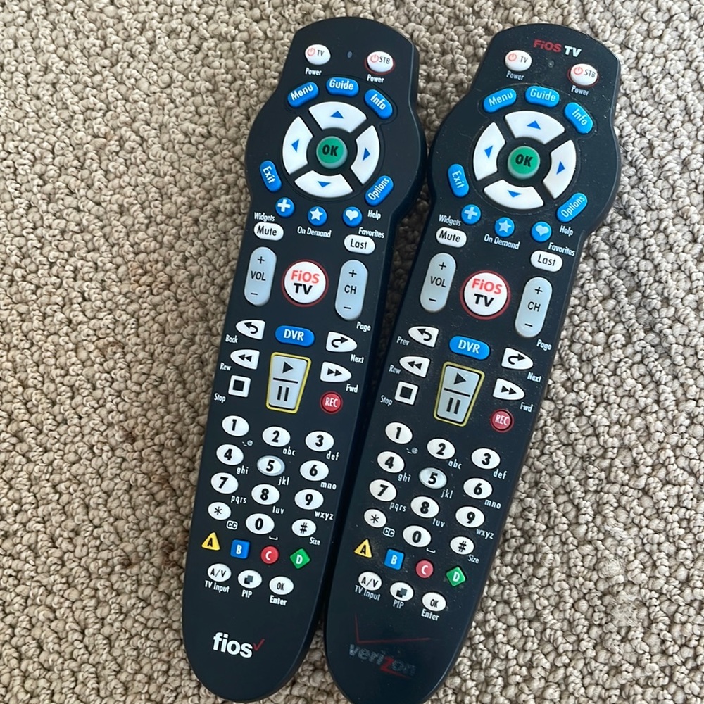 2 Verizon Fios Remotes